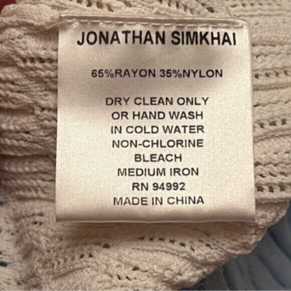 JONATHAN SIMKHAI  * Hex Color Blocked Skirt EUC Midi M - Picture 8 of 10